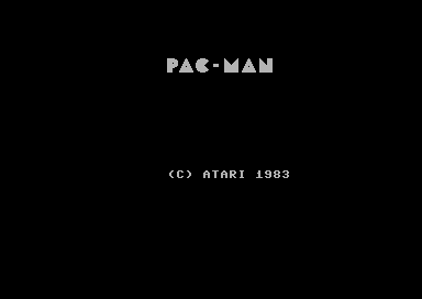 Pac-Man title screen for Commodore 64